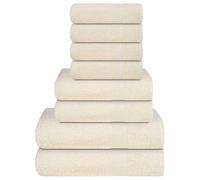 Towel Set 8 Piece Tea Towel Hand Towel Wash Towel 360 gsm 100% Cotton vidaXL