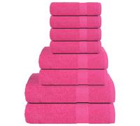 Towel Set 8 Piece Tea Towel Hand Towel Wash Towel 360 gsm 100% Cotton vidaXL