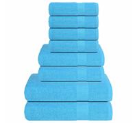 vidaXL 8 Piece Towel Set Turquoise 360 gsm 100% Cotton