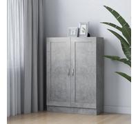 Vidaxl Book Cabinet Concrete Grey 82.5X30.5X115 Cm Engineered Wood