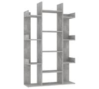 Vidaxl Book Cabinet Concrete Grey 86X25.5X140 Cm Engineered Wood Book Cabinets