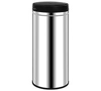 vidaXL 80L Stainless Steel Automatic Sensor Dustbin - Hands-Free Operation with Removable Lid - Easy-to-Clean Large Capacity Trash Can