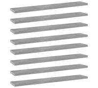 vidaXL 8x Bookshelf Boards Concrete Grey Engineered Wood Replacement Panel