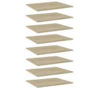vidaXL 8x Bookshelf Boards Sonoma Oak Engineered Wood Extra Replacement Panel