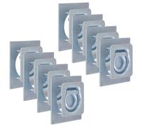 vidaXL 8x Lashing Rings for Trailer Galvanised Steel 2000 kg M5 Washer Bolt