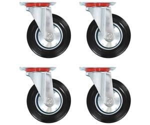 vidaXL 8x Swivel Casters 160mm Trolley Furniture Moving Bed Drawer Box Wheels