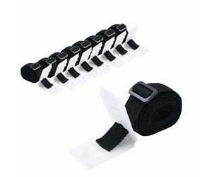 vidaXL 8x Universal Pool Cover Roller Attachments Strapping Kit Solar Blanket St
