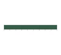 vidaXL 9-Panel Green Wind Screen - Durable Non-woven Fabric with Wooden Support Poles - Size 1200x120 cm - Versatile Outdoor Wind Barrier
