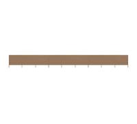 vidaXL 9-panel Wind Screen Fabric 1200x120 cm Taupe UK