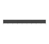 vidaXL 9-Panel Wind Screen Fabric 120cm Anthracite - Portable Folding Privacy/Wind Breaker for Outdoor, Patio, Deck, Garden, Lounge Areas