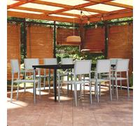 Garden Dining Set Patio Furniture 3/5/7/9 Piece Black/White Multi Sizes vidaXL