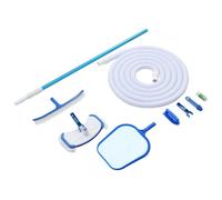 vidaXL 9 Piece Pool Maintenance Kit Spa Cleaning Tool Vacuum Skimmer Bush