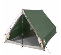(Green) vidaXL Camping Tent A-Frame 2-Person Dome Tent Blackout Fabric Waterproof