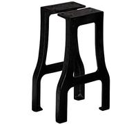 vidaXL A-Frame Cast Iron Bench Legs - Black Finish, 25x41 cm 2-Pack - Industrial Style for Table, Sofa, or Patio Furniture