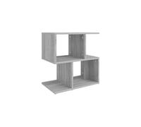 vidaXL â“ Modern Engineered Wood Bedside Cabinet in Grey Sonoma, Built-in Storage Compartments, Sturdy Top for Displaying Decor, Easy to Clean