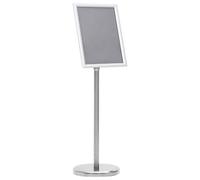 Vidaxl A4 Pedestal Poster Stand Silver Aluminium Alloy