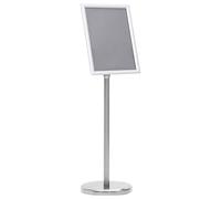 Vidaxl A4 Pedestal Poster Stand Silver Aluminium Alloy, Silver