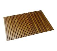 vidaXL Acacia Hardwood Bath Mat - Tropical Wood, Bathroom or Sauna use, Durable & Weather-Resistant, Non-Slip Rubber Backing, 80 x 50 cm