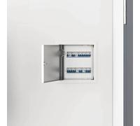 vidaXL Access Panel 2 pcs White 20 x 20 cm Steel