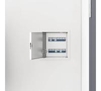 vidaXL Access Panel 2 pcs White 20 x 20 cm Steel