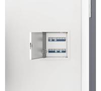vidaXL Access Panel 2 pcs White 23 x 23 x 3 cm Steel