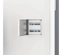 vidaXL Access Panel 2 pcs White 23 x 23 x 3 cm Steel