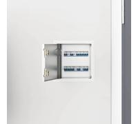 vidaXL Access Panel 2 pcs White 23 x 23 x 3 cm Steel