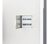 vidaXL Access Panel Manual 2 pcs White 20 x 20 cm Steel