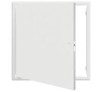 vidaXL Access Panel White 50 x 50 cm Steel, Architectural Access Panel Installation, Durable Matte Steel for Modern Utility Room, Functional Design Solution
