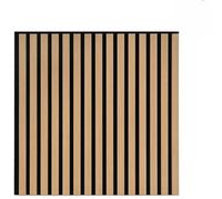 vidaxl acoustic wall panels 8 pcs slatted oak veneer noise dampening solution 60.5x60 cm for studios/conference rooms