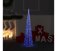 vidaXL Acrylic Decorative LED Light Cone Blue 120 cm UK HOT