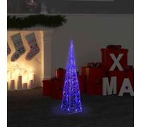 vidaXL Acrylic Decorative LED Light Cone Blue 60 cm UK HOT