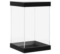 vidaXL Acrylic Transparent Display Box - Lightweight and Stronger than Glass, Versatile for Collectibles Storage and Display, Dustproof and Easy to Assemble, 14x14x22 cm'