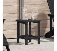 vidaXL Adirondack Side Table Black 38 x 38 x 46 cm HDPE
