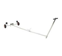 vidaXL Adjustable Boat Trailer with Pneumatic Tires 200 kg Load Silver