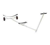 vidaXL Adjustable Boat Trailer with Pneumatic Tires 200 kg Load Silver