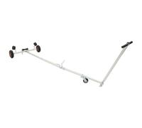 vidaXL Adjustable Boat Trailer with Pneumatic Tires 200 kg Load Silver, Adjustable Boat Trailer, Weather Resistant, Galvanised Steel, Pneumatic Tires, Outdoor Use, Transport for Watercraft