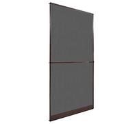 vidaXL Insect Screen Door Hinged Fly Mosquito Fiberglass Net Brown 47.2"x94.5"