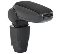 vidaXL Adjustable Car Armrest for Peugeot 206/206cc 2009 - Center Console Seat Accessory with Integrated Compartment - Black ABS Plastic