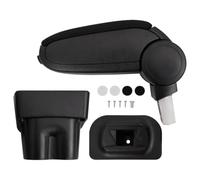 vidaXL Adjustable Car Armrest for VW TOURAN and CADDY - Black ABS Armrest Storage Box with Extra Storage Compartment