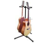 vidaXL Adjustable Double Guitar Stand Foldable Musical Instrument Accessory