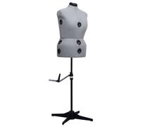vidaXL Adjustable Dress Form Female Grey L Size 44-50