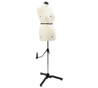 vidaXL Adjustable Dress Form Female Height Adjustable Cream M Velvet