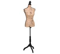 Vidaxl - Ladies Bust Display Bust Brown Black Jute Female Mannequin Display Brown