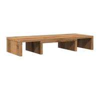 vidaXL Adjustable Monitor Stand 60 x 24 x 10.5 cm Oak Wood Craft Monitor Riser Monitor Stand Desk Organizer Desk Organizer