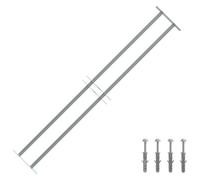 vidaXL Adjustable Security Grille for Windows with 2 Crossbar 1000-1500mm Safe