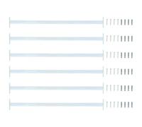 vidaXL Adjustable Security Window Bar 6 Pcs Silver Steel Adjustable Bar Modern Security Window Guard Steel Guard for Home and Office Urban Style