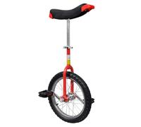 vidaXL Adjustable Unicycle 20 Inch Red Balance Exercise Fun Bike Cycle Fitness