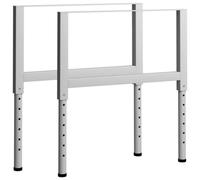 Vidaxl Adjustable Work Bench Frames 2 Pcs Metal 85X(69-95.5) Cm Grey