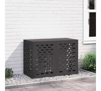 vidaXL Air Conditioner Cover Black 100 x 50 x 70 cm Steel